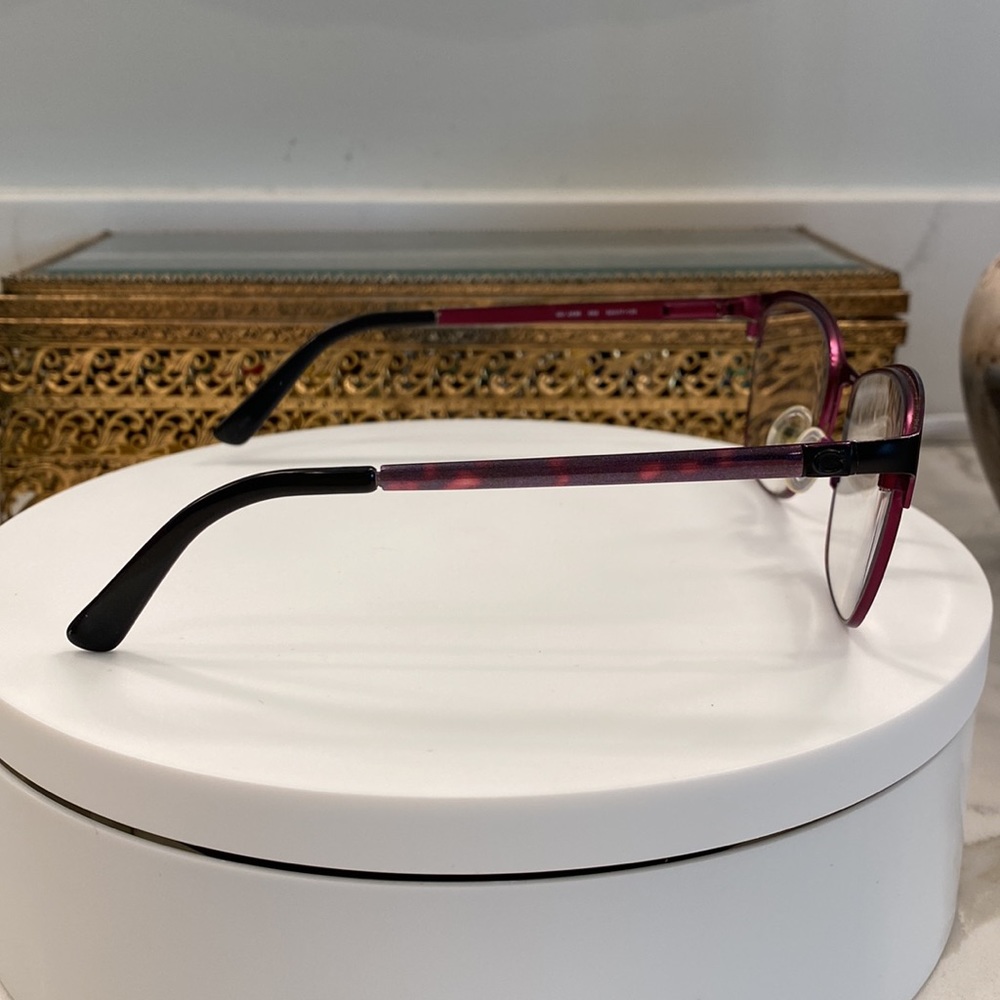 Guess - Rx - Black w/ Fuchsia & Violet Tortoiseshell Eyeglass Frames - EUC